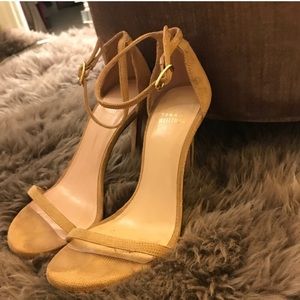Stuart weitzman nudist tan goosebump 5.5 fits 6